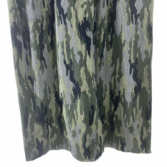 Camouflage Ribbed Midi Skirt Small Camo Wild Fable - Picture 4 of 6